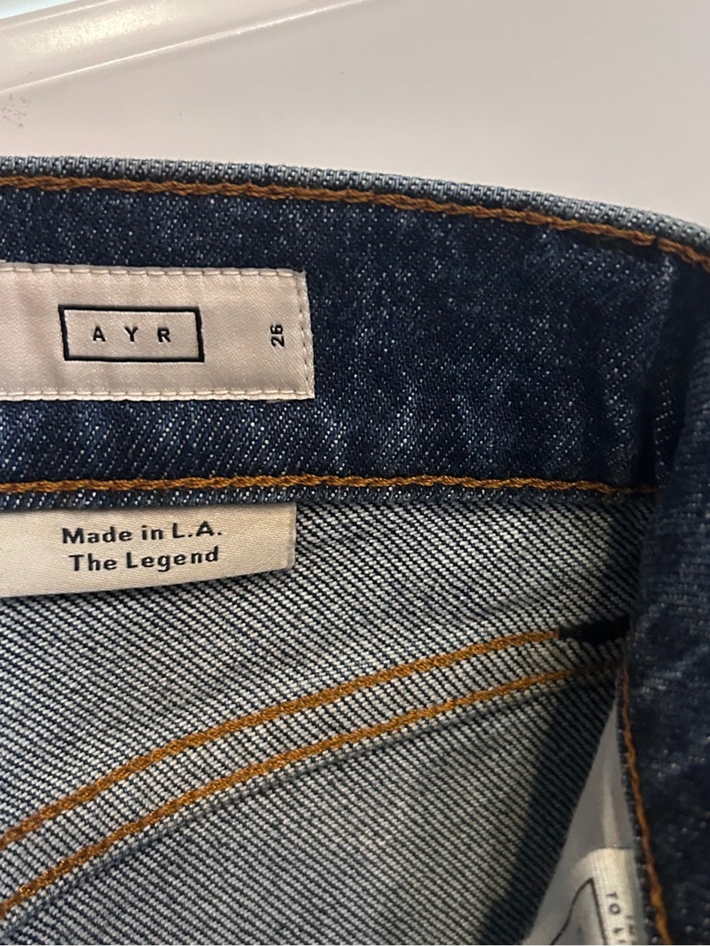 Ayr The Secret Sauce Jean Dark Blue Denim Size 26 - Picture 6 of 6